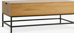 AABENRAATable basse AABENRAA L110 plateau relevable coloris chêne