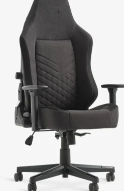 ABILDAAChaise gaming ABILDAA tissu gris anthracite