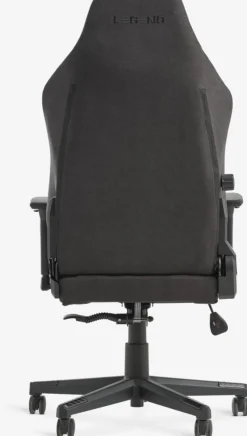 ABILDAAChaise gaming ABILDAA tissu gris anthracite