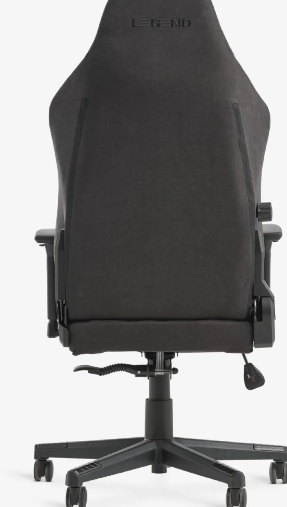 ABILDAAChaise gaming ABILDAA tissu gris anthracite