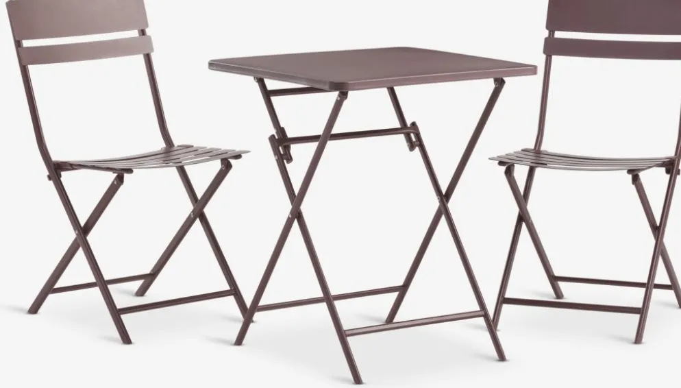 ABORGEnsemble bistrot ABORG l60xL60 aubergine