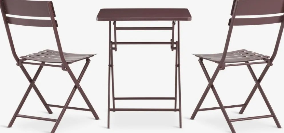ABORGEnsemble bistrot ABORG l60xL60 aubergine