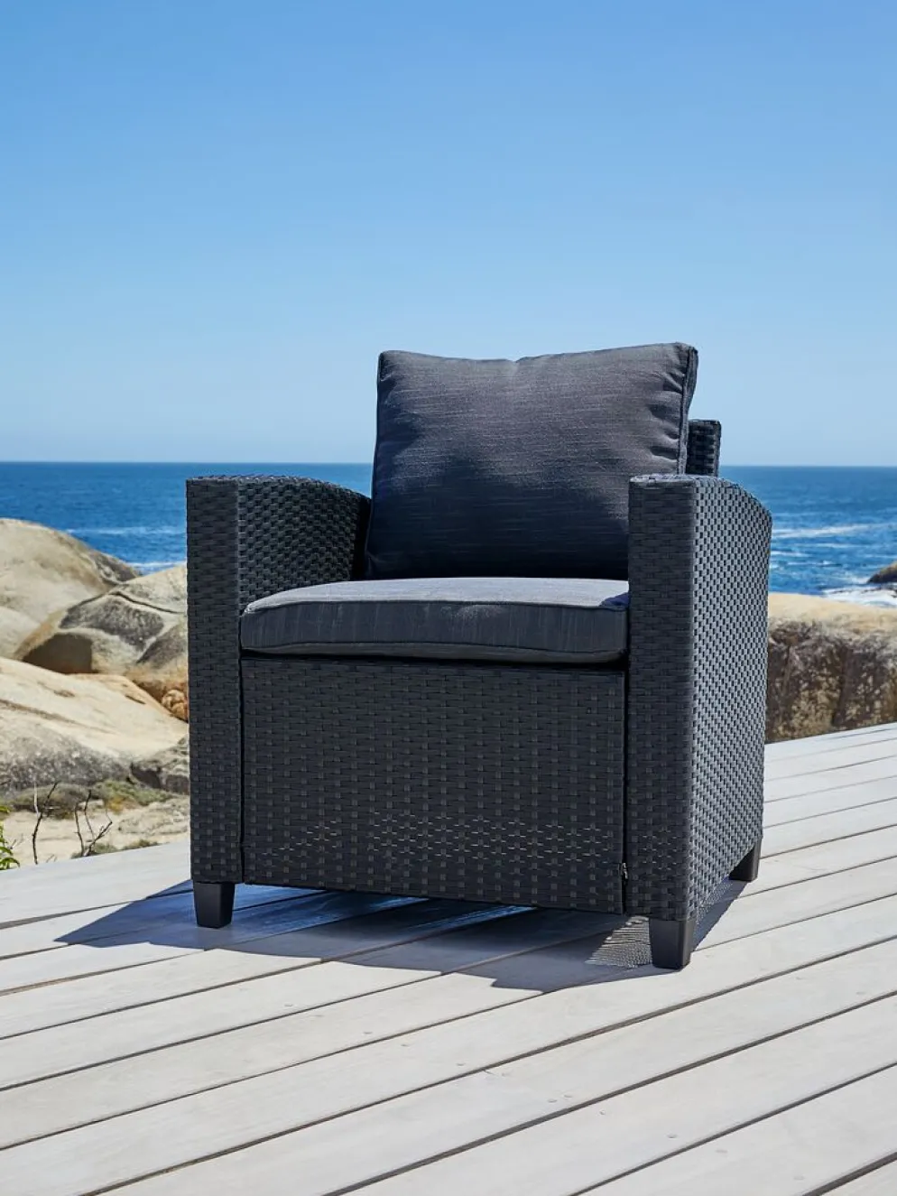 AGERMOSEFauteuil lounge AGERMOSE noir