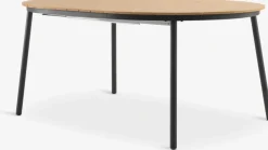 AKTIVEN + GLOMFJORDAKTIVEN L118/168 table naturel + 4 GLOMFJORD chaises