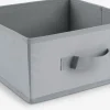ALBANPanier ALBAN l28xL28xH13cm gris clair