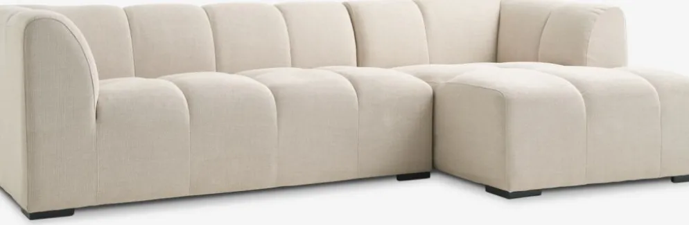 ALLESECanapé ALLESE méridienne droite tissu beige