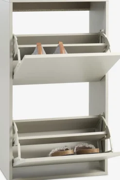 ALLESHAVEMeuble à chaussures ALLESHAVE 2 compartiments beige
