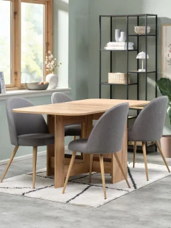 ALLINGTable ALLING 80x100/163 coloris chêne chaud