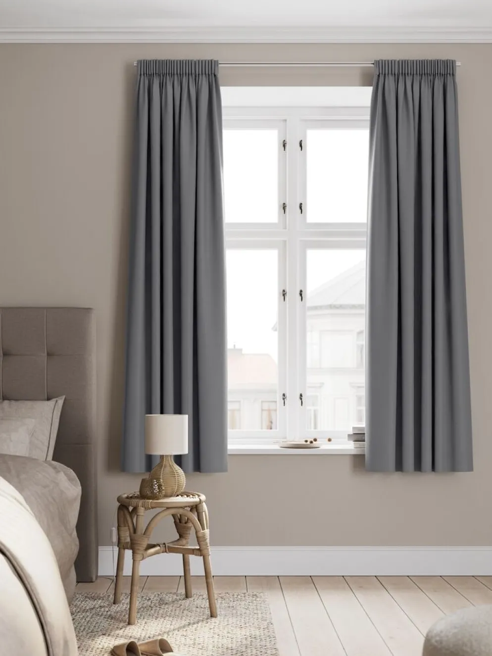 AMUNGENRideau tamisant AMUNGEN 1x140x175 gris