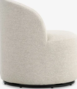 ANDRUPFauteuil lounge ANDRUP pivotant tissu beige