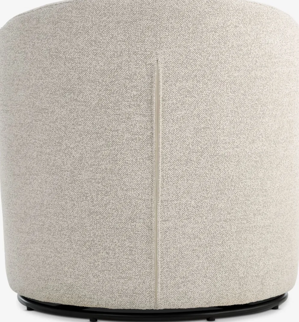 ANDRUPFauteuil lounge ANDRUP pivotant tissu beige