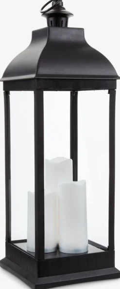 ANKALanterne ANKA l24xL24xH70cm a/LED noir
