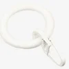 Anneau rideau a/crochet 8pcs/pqt blanc