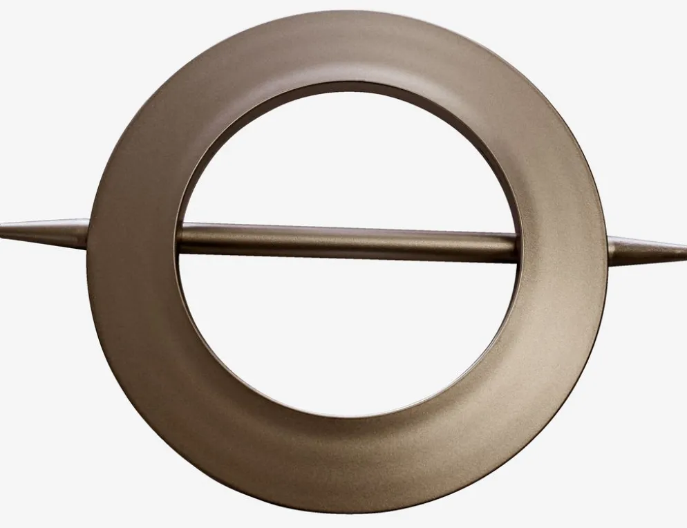 Attache rideau Ø13/8,5cm argenté