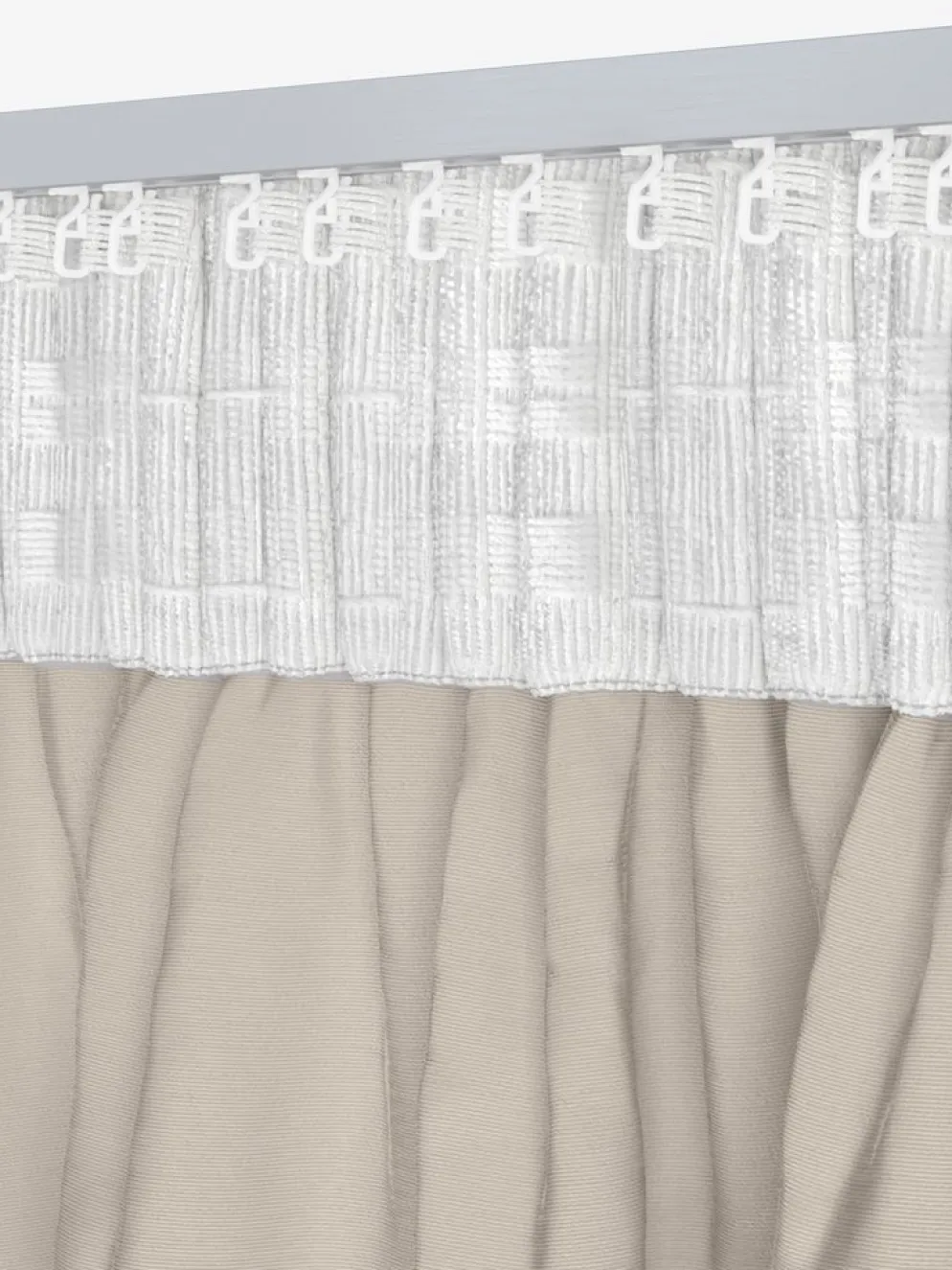 AUSTRARideau AUSTRA 1x140x300 velours beige