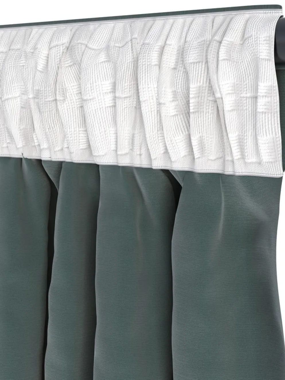 AUSTRARideau AUSTRA 1x140x300 velours vert