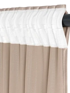 AUSTRARideau AUSTRA 1x140x300 velours taupe