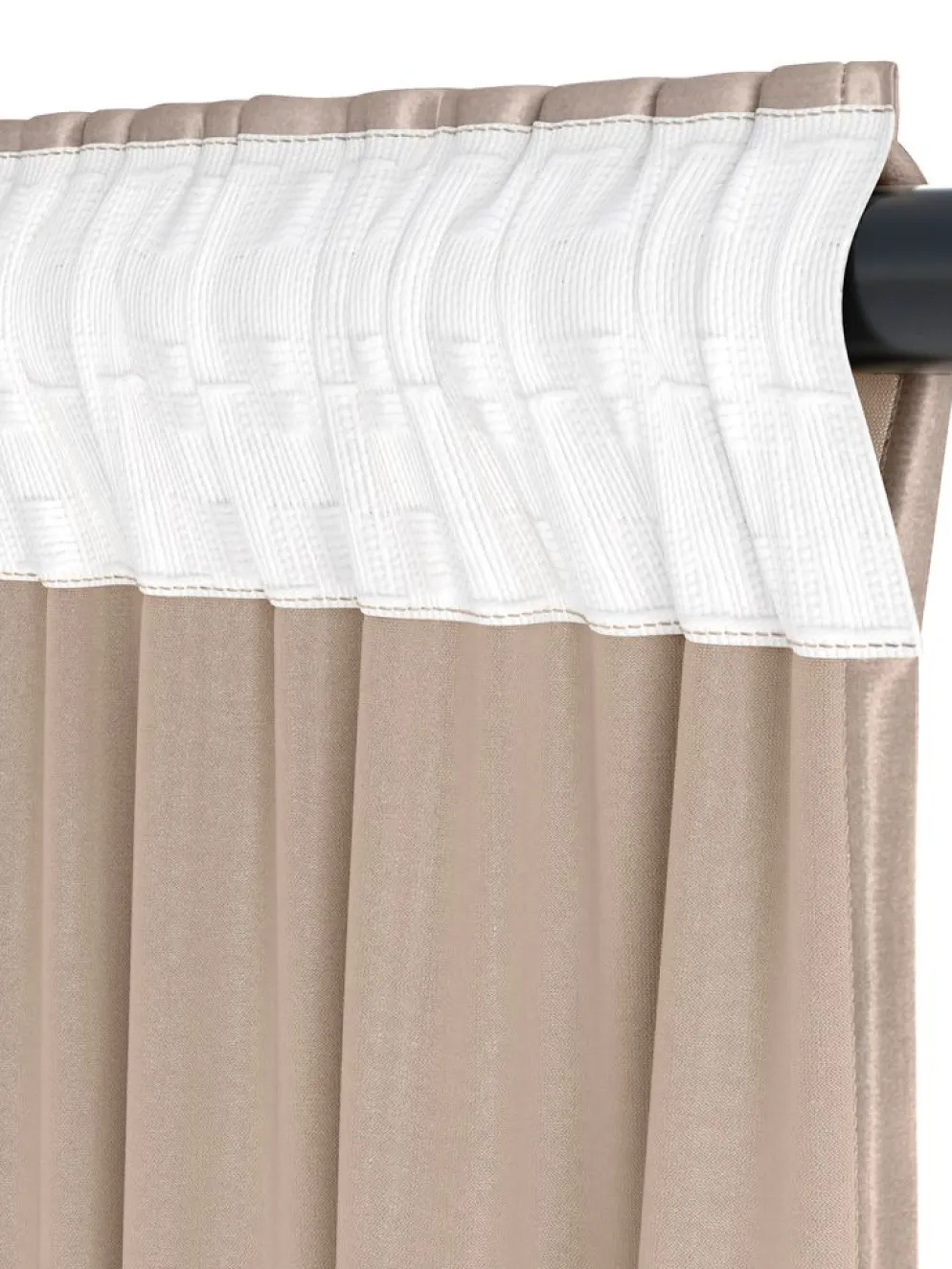 AUSTRARideau AUSTRA 1x140x300 velours taupe
