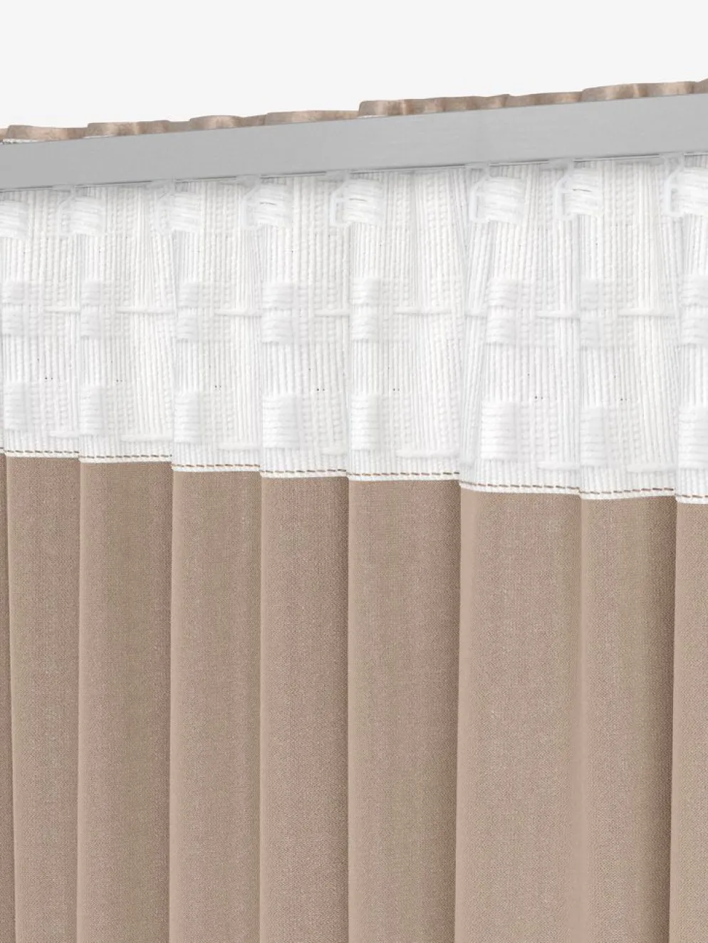 AUSTRARideau AUSTRA 1x140x300 velours taupe
