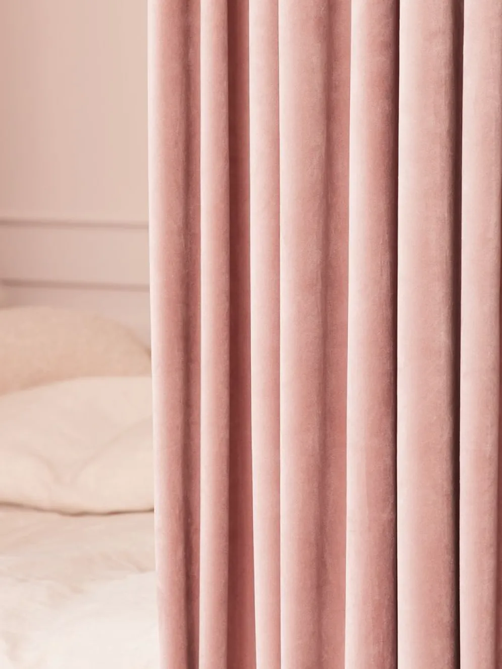 AUSTRARideau AUSTRA 1x140x300 velours rose