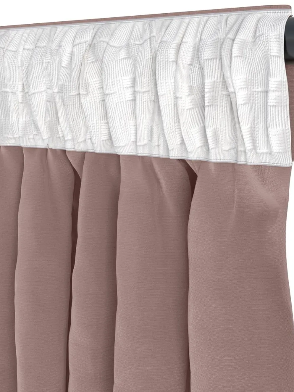 AUSTRARideau AUSTRA 1x140x300 velours rose