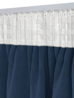 AUSTRARideau AUSTRA 1x140x300 velours bleu