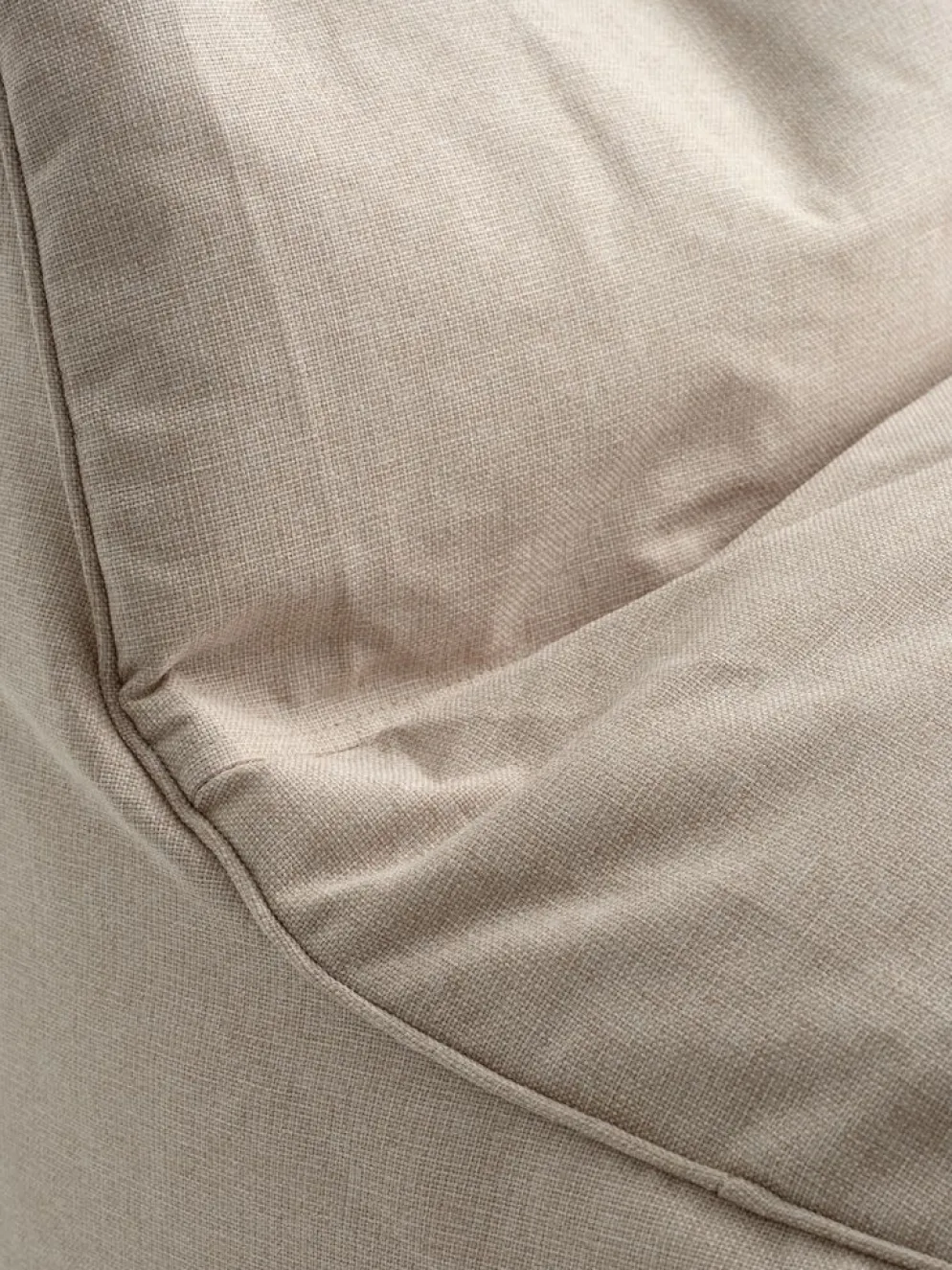 BANDHOLMPouf poire BANDHOLM 75x100x90 tissu beige
