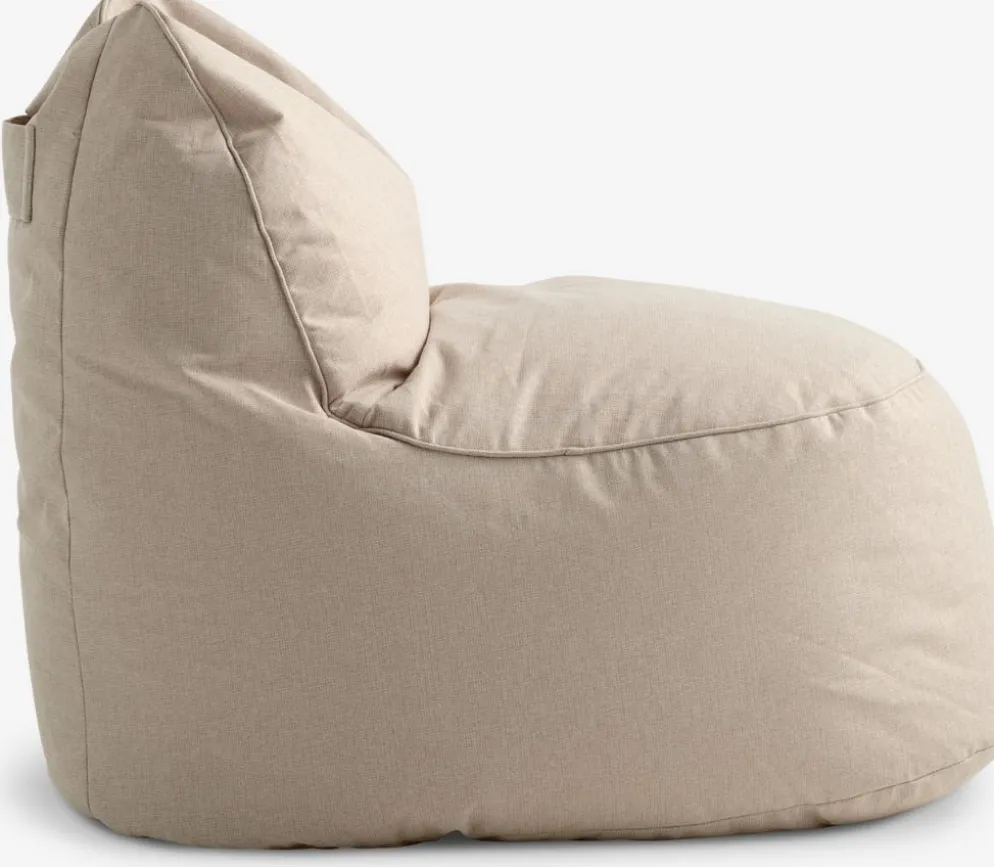 BANDHOLMPouf poire BANDHOLM 75x100x90 tissu beige