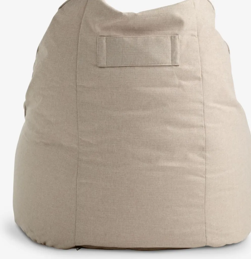 BANDHOLMPouf poire BANDHOLM 75x100x90 tissu beige