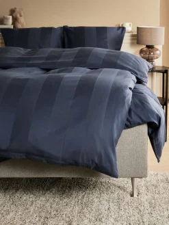 BARBOGoldParure de lit Satin BARBO 240x220 bleu foncé