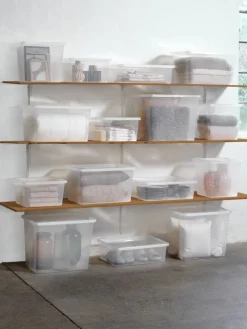 BASIC BOXBoîte de rangement BASIC BOX 80L a/couvercle transparent