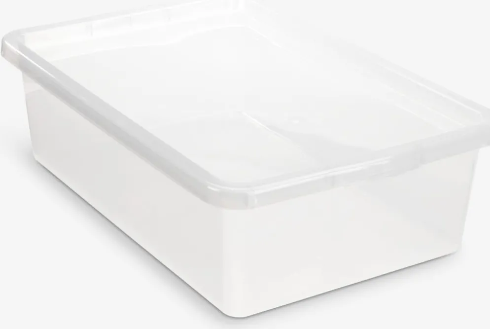 BASIC BOXRangement sous lit BASIC BOX 30L a/couvercle transparent