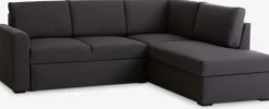 BEDSTEDCanapé convertible avec méridienne BEDSTED gris