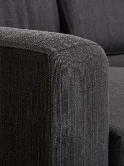 BEDSTEDCanapé convertible avec méridienne BEDSTED gris