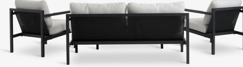 BEJSTRUPEnsemble lounge BEJSTRUP 4 personnes gris