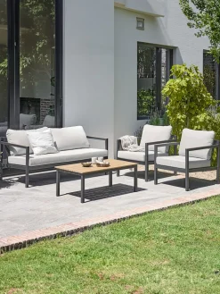 BEJSTRUPEnsemble lounge BEJSTRUP 4 personnes gris