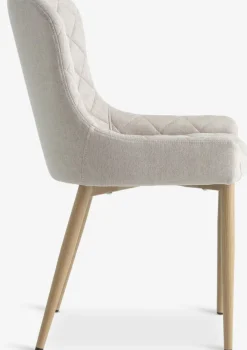 BELLINGEChaise BELLINGE tissu sable/coloris chêne naturel