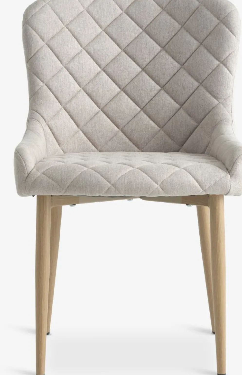 BELLINGEChaise BELLINGE tissu sable/coloris chêne naturel