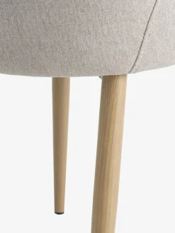 BELLINGEChaise BELLINGE tissu sable/coloris chêne naturel