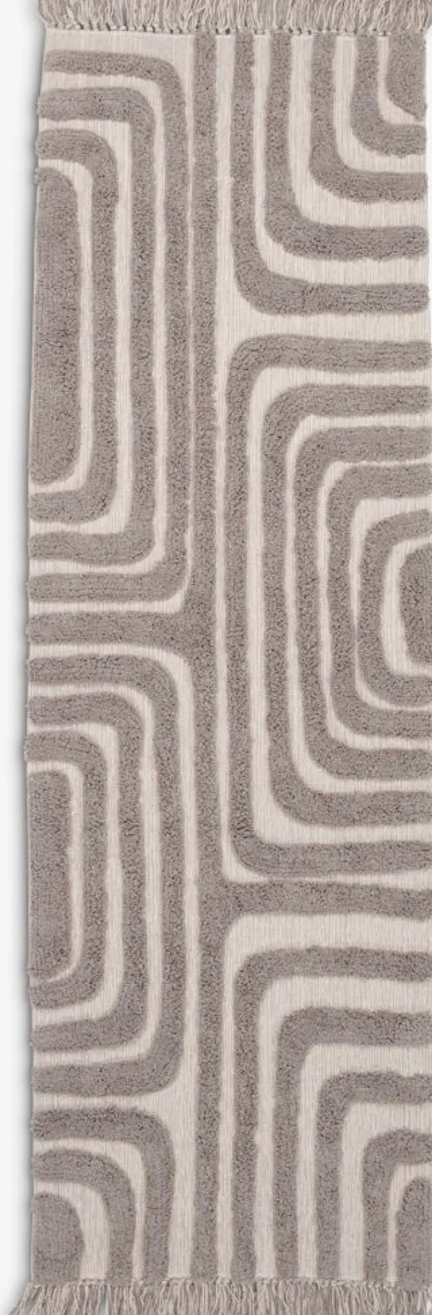 BERGASTERTapis BERGASTER 65x200 gris chaud/beige