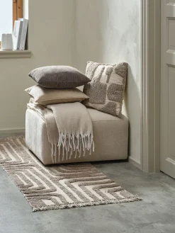BERGASTERTapis BERGASTER 65x200 gris chaud/beige