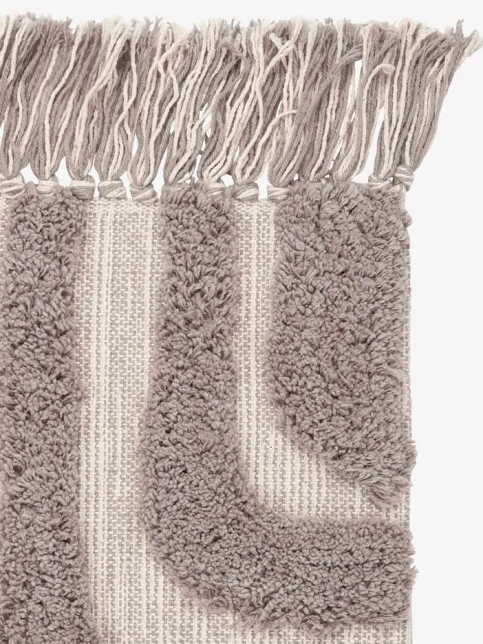 BERGASTERTapis BERGASTER 65x200 gris chaud/beige