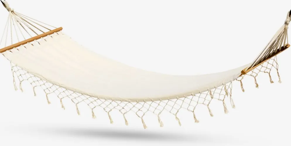 BERGFINKHamac BERGFINK l80xL200 blanc cassé
