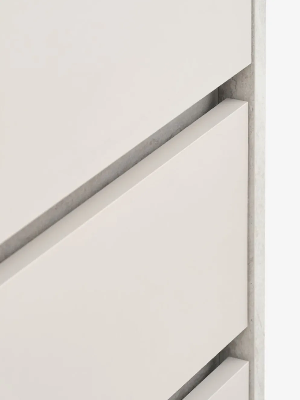 BILLUNDArmoire BILLUND 80x193 2 portes 2 tir. colo. travertin/beige
