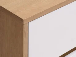 BILLUNDCommode 3+3 tiroirs BILLUND blanc/coloris chêne naturel