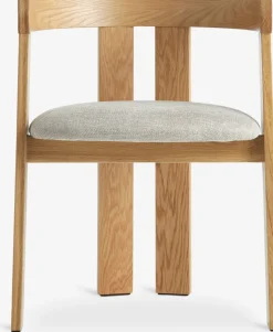 BOVRUPChaise BOVRUP chêne naturel/tissu beige