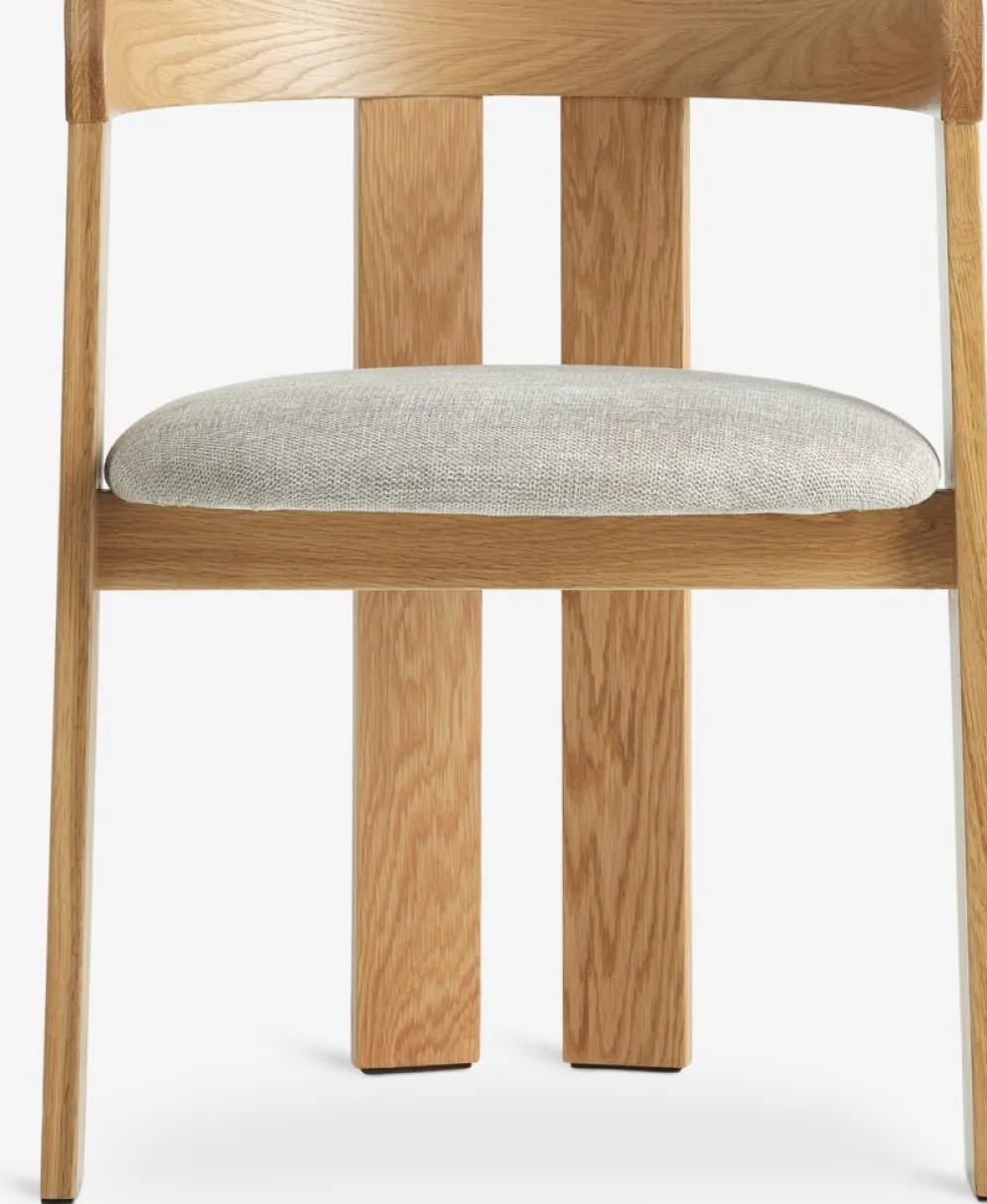 BOVRUPChaise BOVRUP chêne naturel/tissu beige
