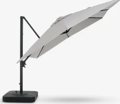 BUBERGParasol déporté BUBERG l300xL300 gris clair