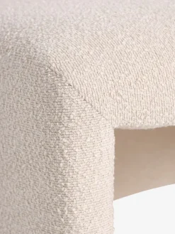 BULLERUPFauteuil lounge BULLERUP tissu teddy blanc cassé