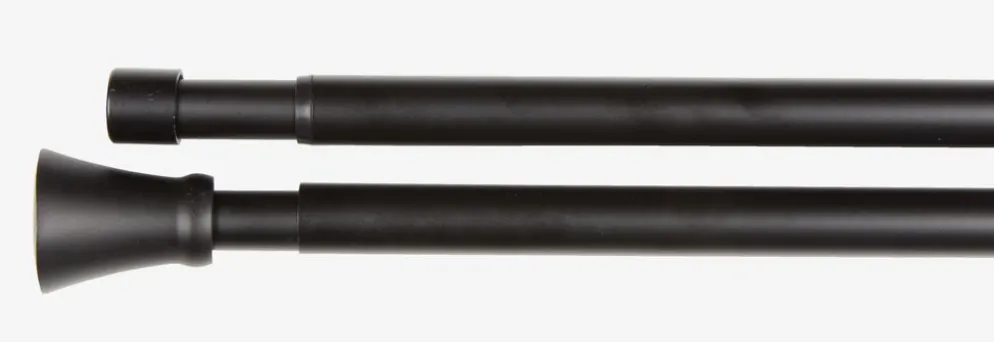 CONETringle à rideau double CONE 200-340cm noir
